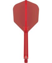 Smiginio plunksnos Target K-Flex No.6 Short, 3 vnt. - Raudona