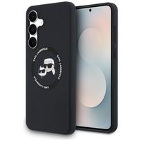 Case Karl Lagerfeld Silicone Karl&Choupette Heads MagSafe for Samsung Galaxy S25 FE black