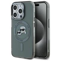 Karl Lagerfeld KLHMP15LHLSKCK iPhone 15 Pro 6.1"black hardcase IML Metal Karl&Choupette Hea