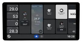 Shelly Display X2i 6,95" Wi-Fi Bluetooth Smart Home valdymo skydelis, sidabrinis