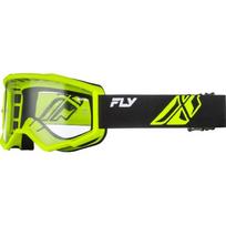 Vaikiški motokroso akiniai Fly Racing Focus Youth - černá/hi-vis, čiré plexi