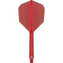 Smiginio plunksnos Target K-Flex No.6 Short, 3 vnt. - Raudona