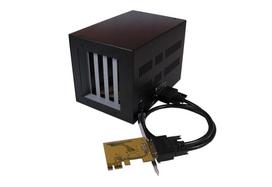 Šakotuvas Exsys PCI-Express magistralės 4x PCI lizdo išplėtimo dėžutė - PCIe - Juoda - CE - FC - ROHS - WHQL - Texas Instruments - DC - 12 V