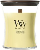 Žvakė, aromatinė WoodWick Yuzu & Vetiver, 50 - 65 h, 275 g, geltona sp.