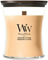Žvakė, aromatinė WoodWick Tangerine & Citron, 50 - 65 h, 275 g, oranžinė sp.