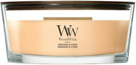 Žvakė, aromatinė WoodWick Tangerine & Citron, 40 - 65 h, 453 g, oranžinė sp.