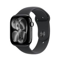 Išpakuotas Apple Watch Series 11 GPS 46mm Jet Black Aluminium Case with Black Sport Band - S/M