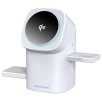 Mobile Origin Qi2 (25W) MagSafe Compatible 3-in-1 Wireless Charger - White
