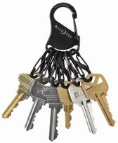 Nite Ize S-Biner KeyRack raktų pakabukas su 6 karabinais, juodas
