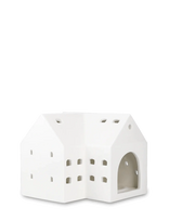 Kähler - Urbania Lyshus Stald H10.5 Cm Hvid - Žvakių laikiklis - Balta