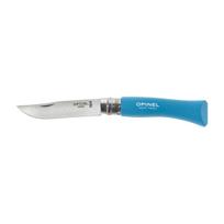 Opinel Colorama 07 Inox Grab Blister Blue Sulankstomas peilis