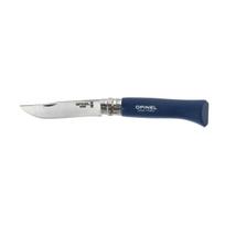 Opinel Colorama 08 Inox Grab Dark Blue Blister Sulankstomas peilis