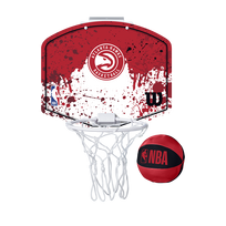 WILSON NBA MINI-HOOP ATLANTA HAWKS Vaikų krepšinio stovo rinkinys