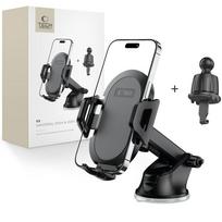 Automobilinio Telefono Laikiklis Kabinoje, Ventiliacijos Angose V5 - Juodas
