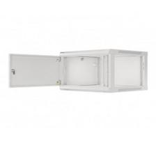 Lanberg | Rack cabinet 19" wall-mount 6U/600x600 for self-assembly with metal door (flat pack) | WF01-6606-00S | Grey