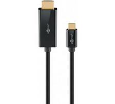 Goobay USB-C to HDMI Cable 4K at 60 Hz, 1 m | 75696