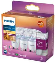 Philips Prožektorius 35W PAR16 GU10 x3, 2,6 W, 35 W, GU10, 230 lm, 15000 h, šiltas švytėjimas