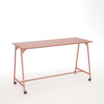 Stovimas stalas AART 1, dydis 200 x 100 x 110H cm, su ratukais