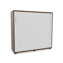Biuro spinta NUWO su žaliuzinėmis durimis, 3 lentynos, 1140x1200x420 mm, konfigūruojama