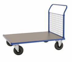 Platforminis vežimėlis su tinkliniu bortu KONGAMEK 2323B 1283 x 800mm 500 kg su stabdžiais