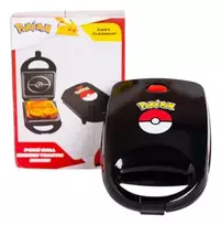 Uncanny Brands Pokémon Poké Ball sumuštinių keptuvė Juoda, Raudona, Balta