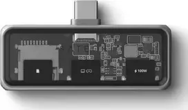 Satechi Mobile XR Hub with microSD Reader - mobilny adapter USB-C (1x USB-C 100W PD, 2.0 data i audio, 1x USB-C DP 1.4 4K@60Hz,