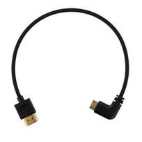 HDMI Laidas - Mitoya HDMI 2.1 Type A–Mini HDMI Laidas Su Kampine Jungtimi 30 cm