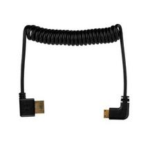 HDMI Laidas - Kampinis HDMI į Mini HDMI 50 cm 48Gbps 8K/60Hz Spiralinis