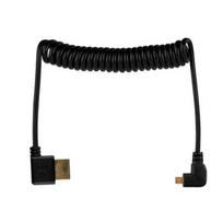 HDMI Laidas - Micro HDMI Spiral 50 cm 48Gbps 8K 60Hz 4K 120Hz