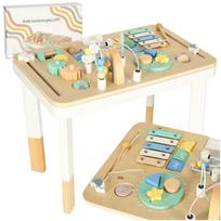 LULILO LUDO medinis lavinamasis staliukas vaikams 2-in-1, mėtinis
