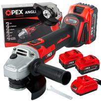 Akumuliatorinis kampinis šlifuoklis OPEX TOOLS OPX28010, 125mm, 21V, 2x 3.0Ah