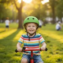 Vaikiškas dviratininko šalmas Trike Fix su LED, M (55-58 cm), tamsiai žalias