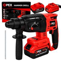 Akumuliatorinis perforatorius OPEX TOOLS OPX28008 21V 2x 3.0Ah SDS+