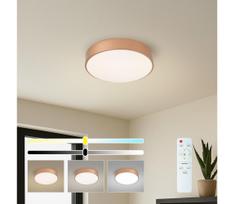 Brilagi - Dimeriuojamas LED lubinis šviestuvas POOL LED/36W/230V Ø 30 cm bronzinis + su nuotoliniu pultu