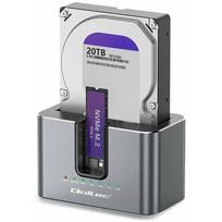 Qoltec 2in1 HDD SSD docking station SATA m.2 NVMe | 52631 | 5901878526317