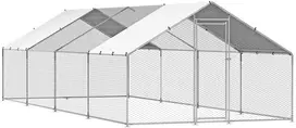 VEVOR Didelė metalinė vištidė 3 x 8 x 2 m