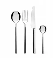 Alessi „Clivo“ stalo įrankių rinkinys, 24 vnt., sidabrinis