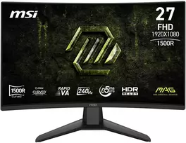 MSI MAG 274CF X24 – 27 colių žaidimų monitorius 240Hz, 0,5 ms GtG, lenktas Rapid VA skydelis