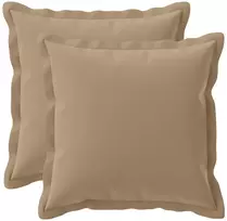 Pagalvėlės užvalkalas 2 vnt. HOUTEN Taupe 50 x 50 cm
