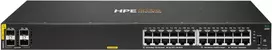Šakotuvas Hewlett Packard (HP) HPE „Aruba Networking CX 6000“ 24p 10M/100M/1G Class4 PoE 4p SFP 1G 370W komutatorius, ES, en