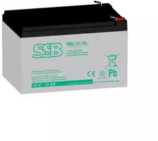 Akumuliatorius (AGM) SSB SBL (12Ah, 12V, F2, VRLA)