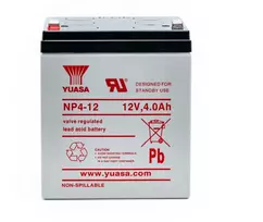 Akumuliatorius YUASA NP4-12 (4Ah, 12V, F1, VRLA, AGM)