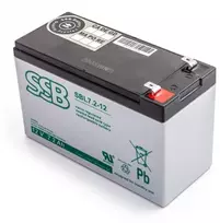 Akumuliatorius (AGM) SSB SBL (7.2Ah, 12V, F1, VRLA)