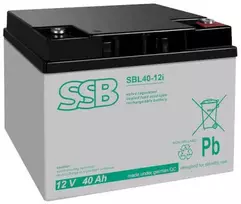 Akumuliatorius (AGM) SSB SBL (40Ah, 12V, F13 M6, VRLA)