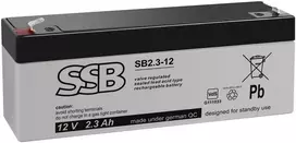 Akumuliatorius (AGM) SSB SB (2.3Ah, 12V, F1, VRLA)