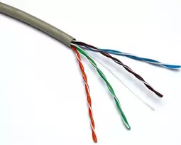 Kabelis ryšio Excel 100-065 Cat5 U/UTP (PVC, ECA, pilkas, ritė 305m.)