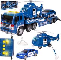 Malplay Žaislinis Policijos vilkiko rinkinys su sraigtasparniu, šviesa ir garsu, 1:16