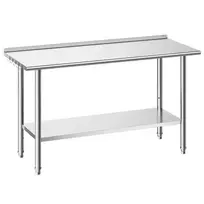 VEVOR Nerūdijančio plieno darbo stalas 61x152 cm