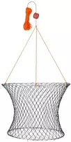 VEVOR Dviejų žiedų krabų gaudyklė, 60 cm viršus, 50 cm apačia
