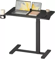 Songmics Rašomasis stalas su ratukais, 80 x 45 x 65–102 cm